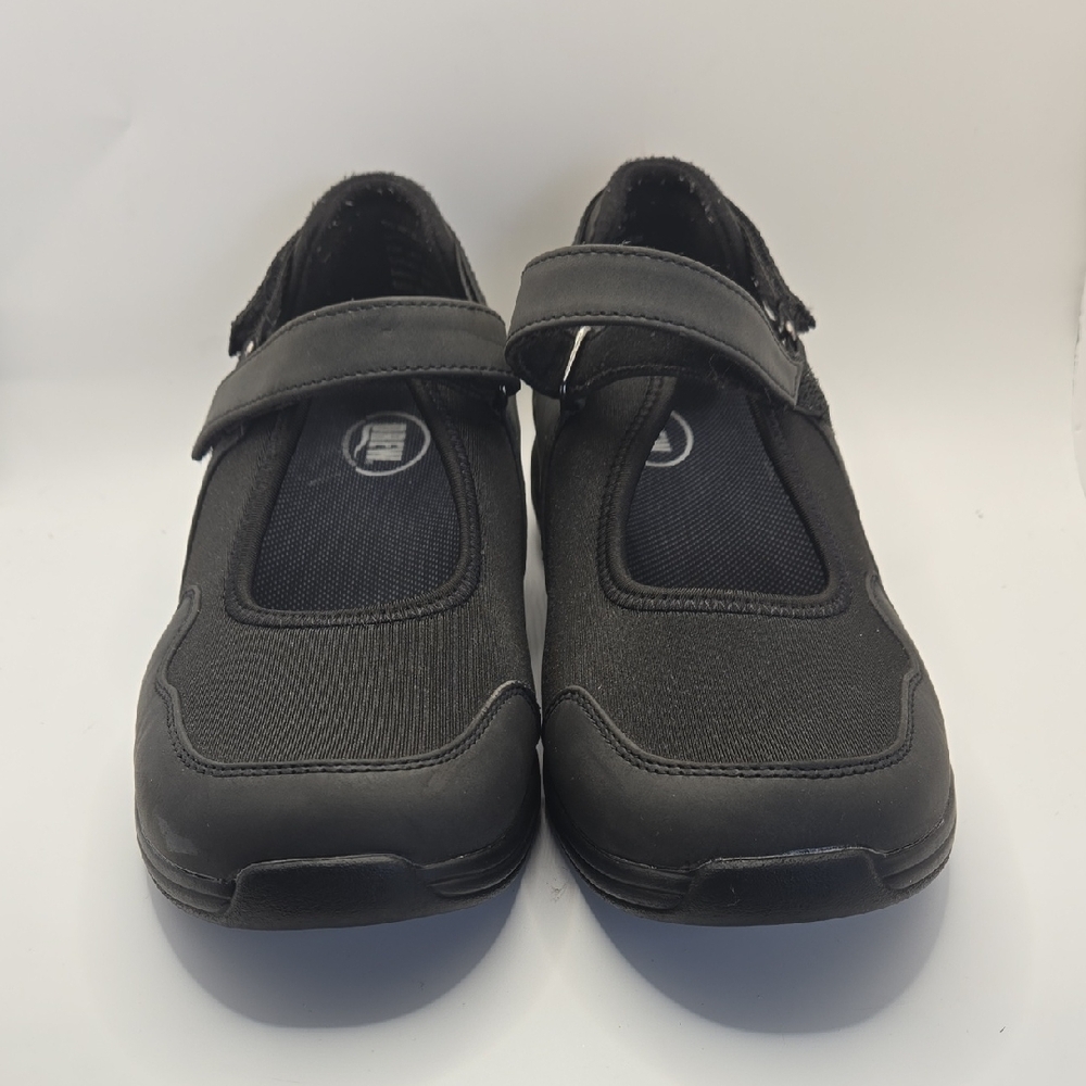 DREW Women's Buttercup Mary Jane Black Slip-On Comfort Shoe Sz 9W Walkers Ortho